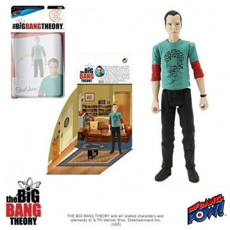The Big Bang Theory Figura con Diorama Sheldon Riddler Shirt 10 cm