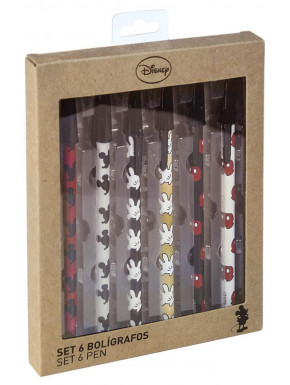 Set de 6 Bolígrafos Mickey Mouse Disney