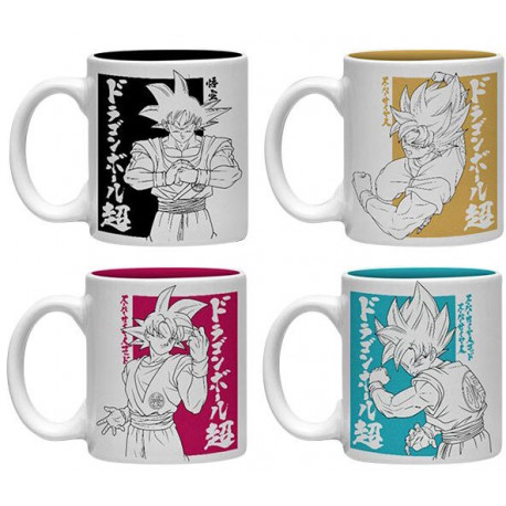 Dragon Ball Super Pack de 4 Tazas Espresso Goku