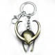 Keychain avec Horloge Casque Loki