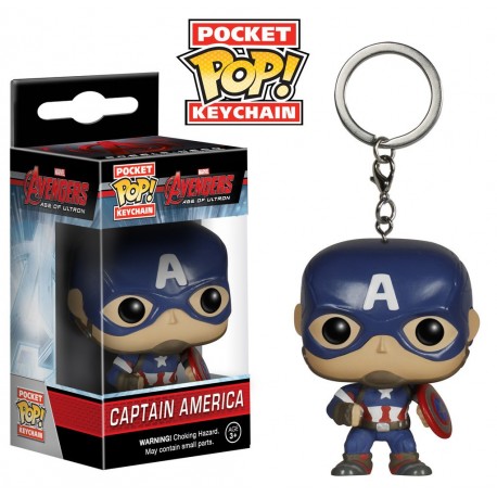 Portachiavi mini Funko Pop! Captain America