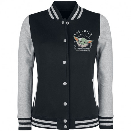 Chaqueta Beisbolera Chica Baby Yoda The Mandalorian