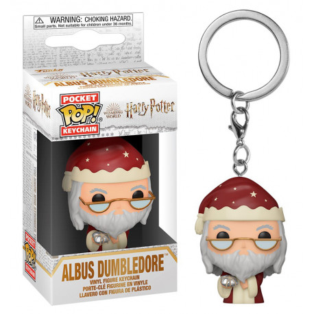 Llavero mini Funko Pop Dumbledore navideño Harry Potter