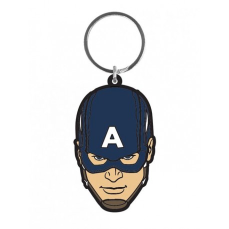 Keychain En Caoutchouc Captain America