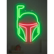 Neón LED Boba Fett Mandaloriano Star Wars