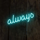 Neón LED Always Harry Potter