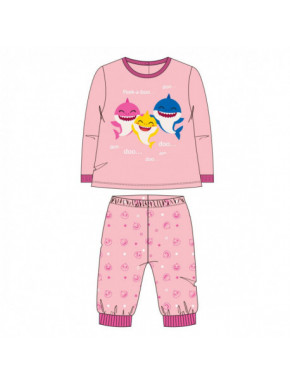 LONG PAJAMAS VELOUR COTTON BABY SHARK