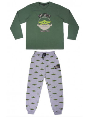 Pijama Largo Baby Yoda The Mandalorian Adulto