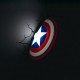 Lamp wall shield Captain America