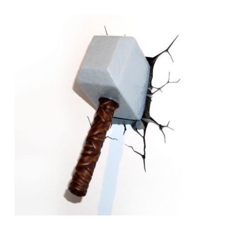 Lámpara de pared martillo Mjolnir Thor Marvel