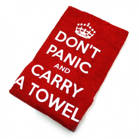 Toalla Don't Panic and Carry a towel