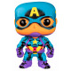 Funko POP! Figura Captain America 9 cm Marvel Black Light