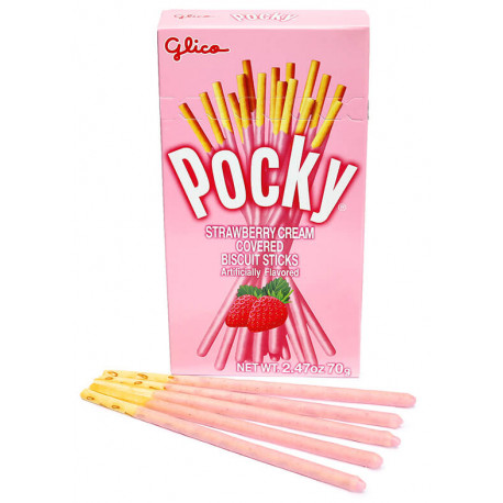 Pocky crema de fresas