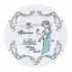 Set de 4 platos Princesas Disney
