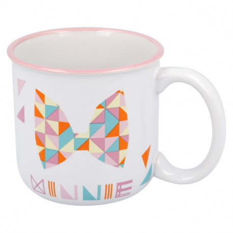 Taza oficial rosa de Minnie Mouse Disney