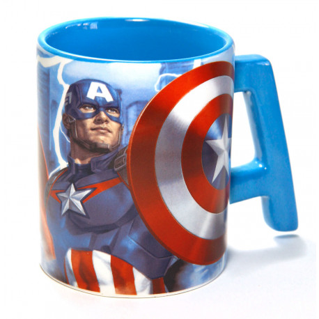 Taza de cerámica duo sola AVENGERS BLUE en caja