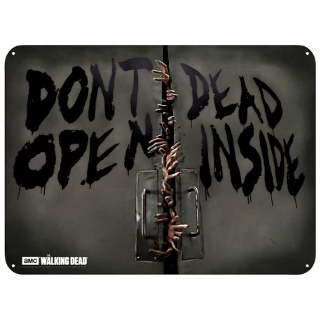 THE WALKING DEAD - Metal plate "Zombies" (28x38)