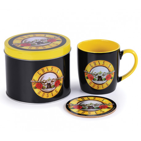 Lata regalo taza + posavasos Guns N Roses