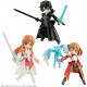 SWORD ART ONLINE SURTIDO FIGURITAS DE ESCRITORIO ARMY 8 CM ASUNA & KIRITO & SHIRIKA (3)