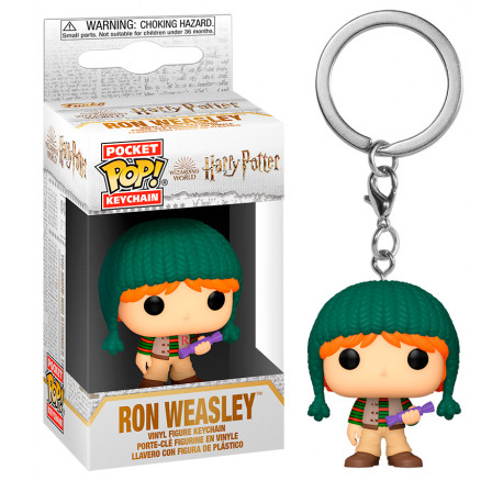 FUNKO POP Keychain: Harry Potter Holiday- Ron