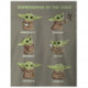 Camiseta expresiones Baby Yoda El Mandaloriano