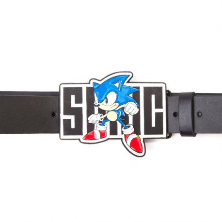 Ceinture en cuir inspirée de Sonic