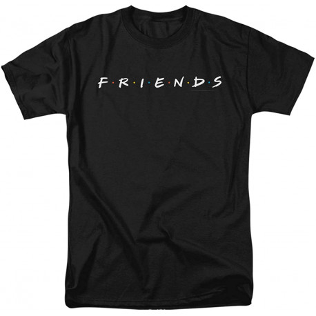 Periódico frecuencia doble Camiseta Friends Logo Black por 19,90€ – LaFrikileria.com