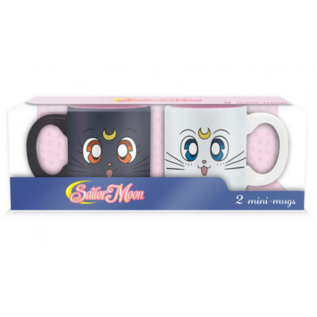 SAILOR MOON - Set 2 espresso mugs - 110 ml - Luna & Artemis x2