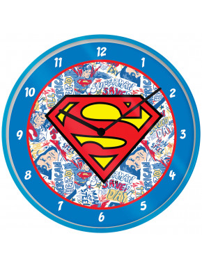 Horloge murale avec logo Superman