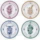 Set de 4 assiettes Harry Potter Maisons de Poudlard