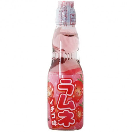 Ramune sabor Fresa Refresco 200 ml Hata-Kosen