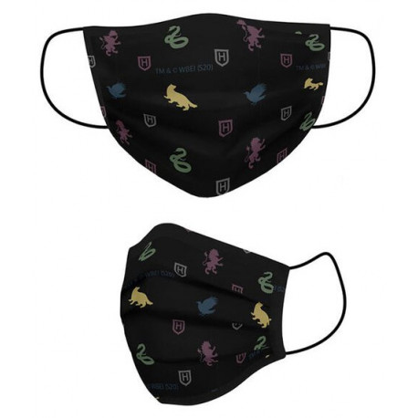Mascarilla Higiénica Harry Potter Escudos Adulto