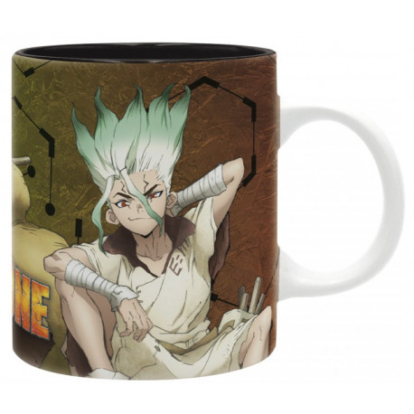Taza Dr. Stone Tsukasa y Senku