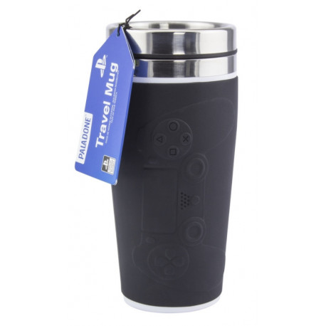 Vaso de viaje con diseño de mando PlayStation
