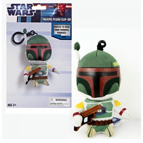 Porte-clés peluche Boba Fett 10 cm Star Wars