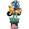 Stitch Diorama Figura Moto D-Stage Disney 16 cm