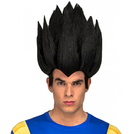 Peruca cosplay do Vegeta Dragon Ball