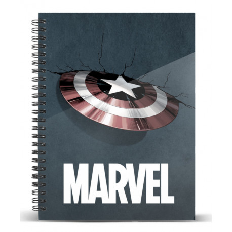 CAPITAN AMÉRICA Cuaderno A5 Impact