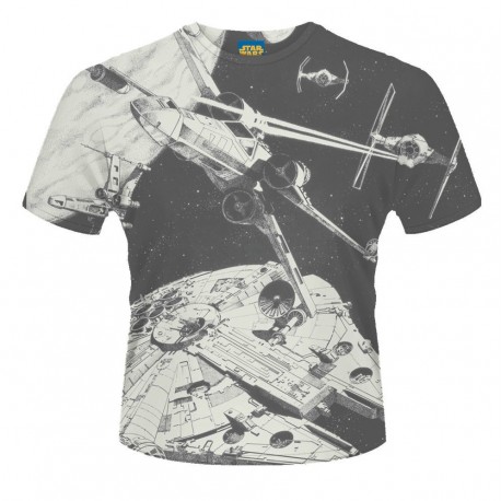 T-Shirt Star Wars Bataille De L'Espace