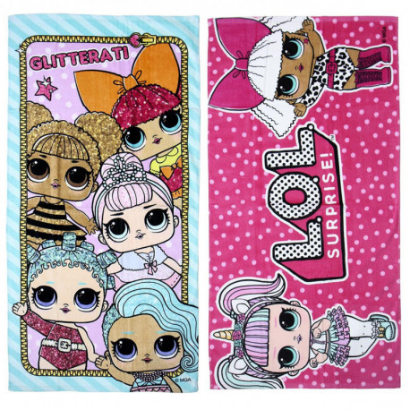 Serviette en coton inspirée de LOL Surprise