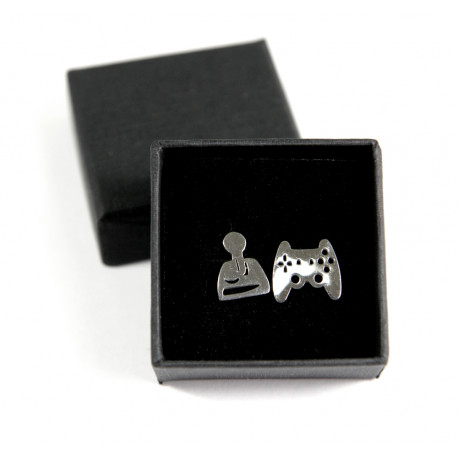 Pendientes acero gamer