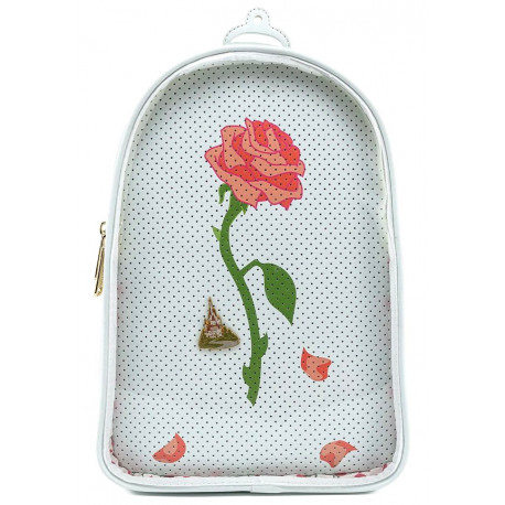 Mini Mochila Loungefly La Bella y la Bestia Rosa Encantada