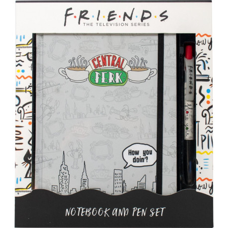 Set de cuaderno y Boli Friends