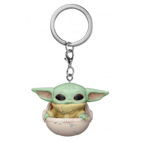Porte-clés Funko POP Baby Yoda dans berceau officiel