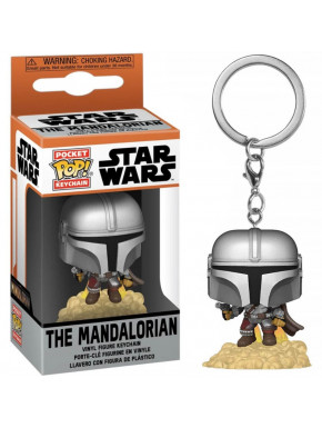 Star Wars The Mandalorian Llaveros Pocket POP! Vinyl The Mandalorian 4 cm