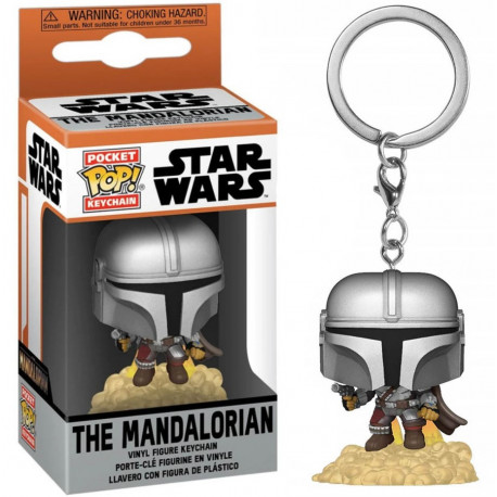 Star Wars The Mandalorian Llaveros Pocket POP! Vinyl The Mandalorian 4 cm