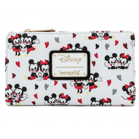 Cartera tarjetero Loungefly Mickey & Minnie Corazón de Ratón