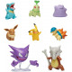 POKEMON -  Assortment pack of 8 figures (6x 3-5cm + 2x 8cm) - RANDOM