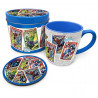 Boîte cadeau mug + dessous de verre Marvel Retro