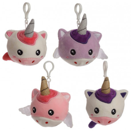 Llavero de Peluche Unicornio Kawaii